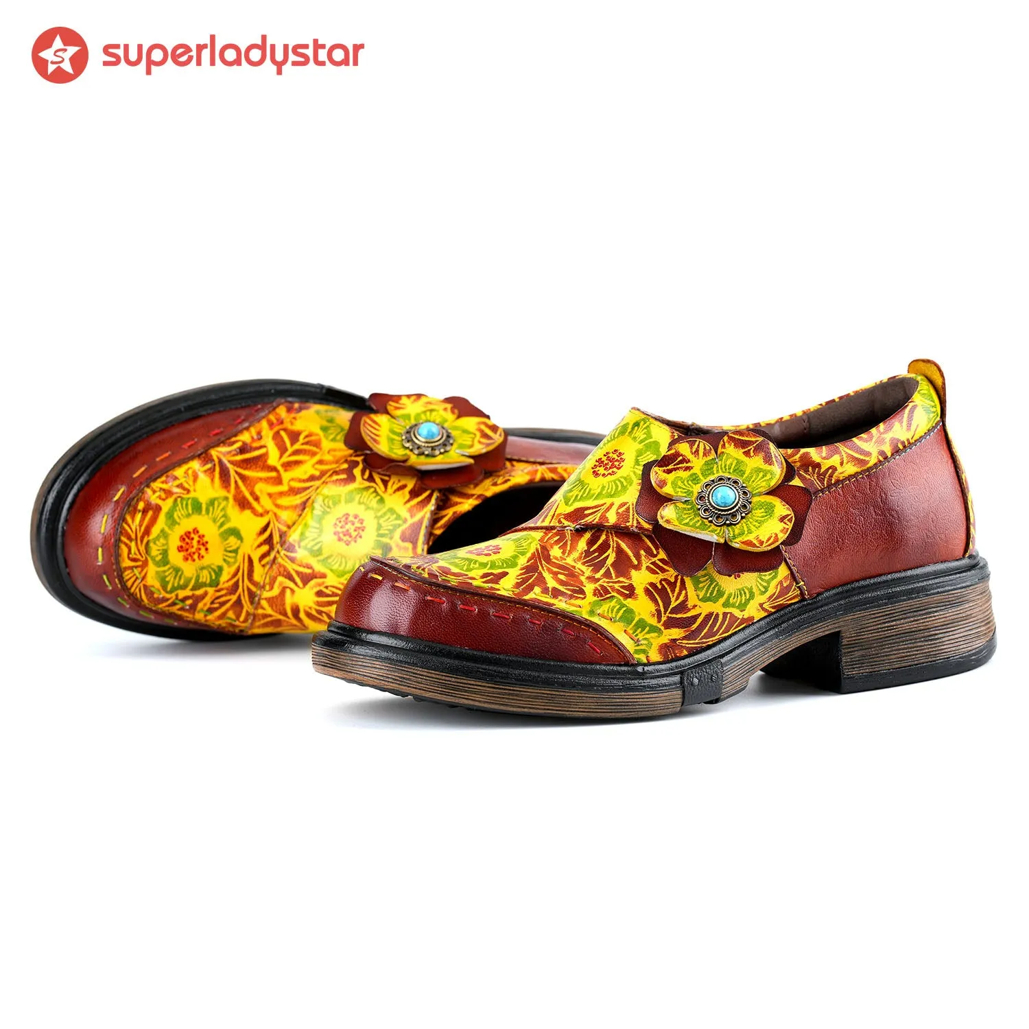 Hand-printed Flat Cozy Shoes sold by superladystar product image thumbnail 2