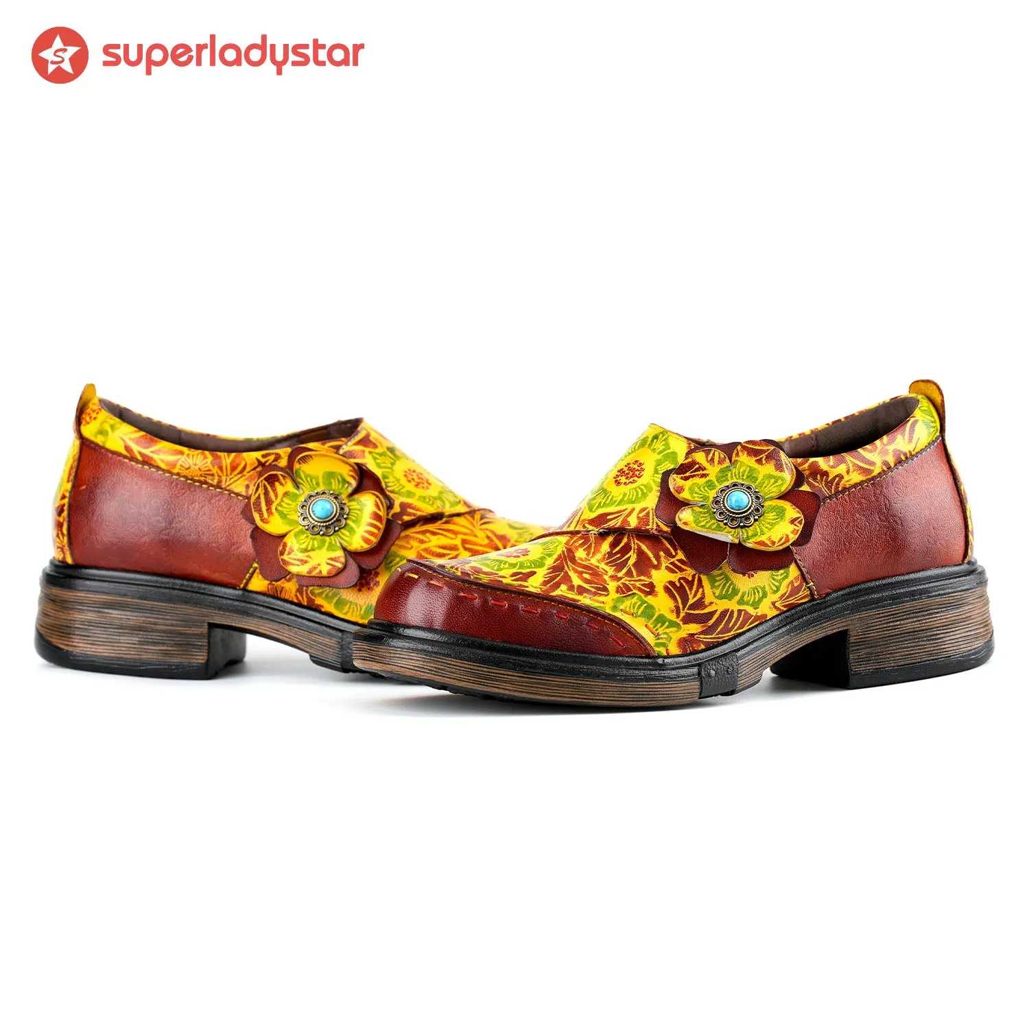 Hand-printed Flat Cozy Shoes sold by superladystar product image thumbnail 3