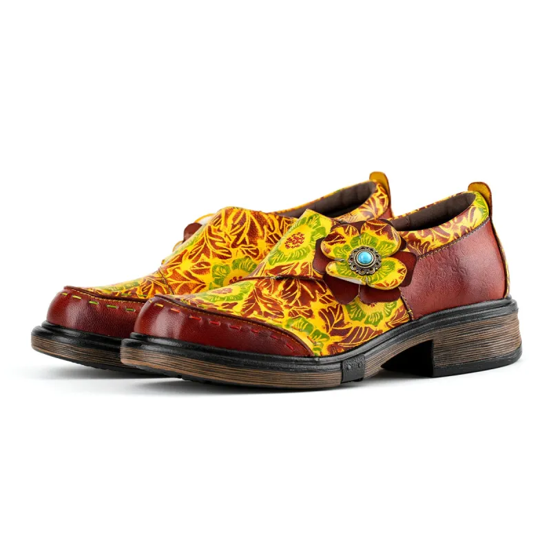 Hand-printed Flat Cozy Shoes sold by superladystar