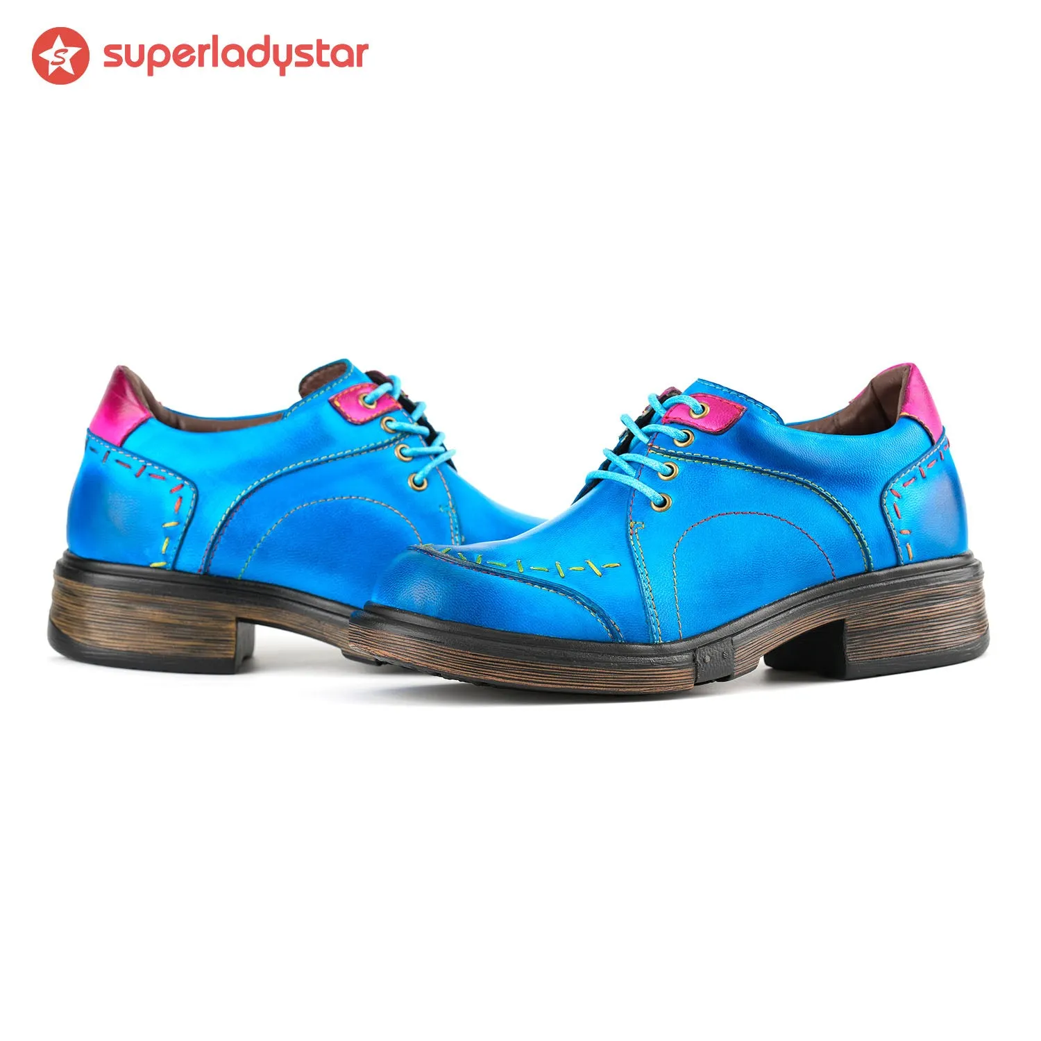 Vintage Genuine Leather Comfy Flat Shoes sold by superladystar product image thumbnail 3