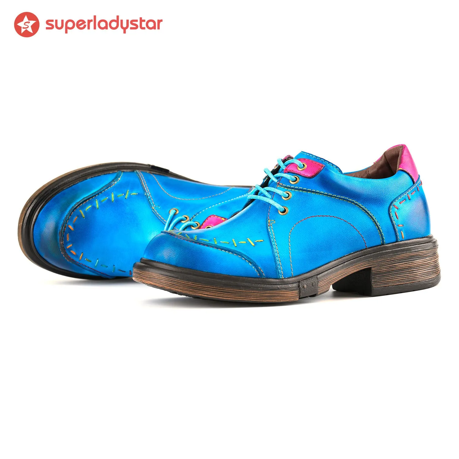 Vintage Genuine Leather Comfy Flat Shoes sold by superladystar product image thumbnail 2