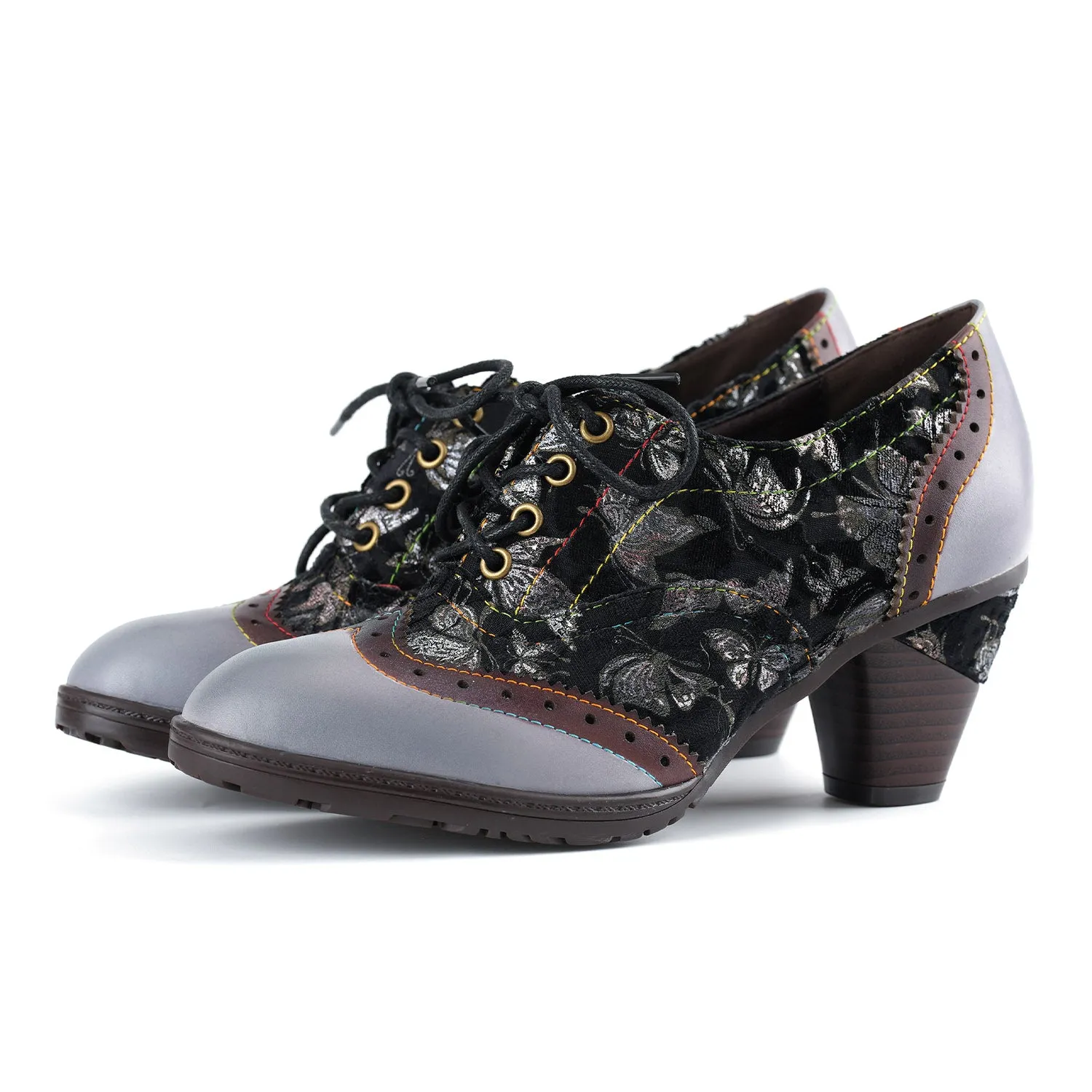 Vintage Butterfly Elegance Leather Pumps sold by superladystar