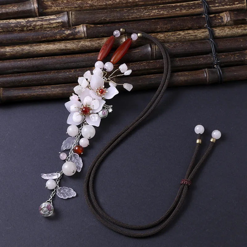 Vintage Ethnic Style High-End Long Glazed Necklace sold by superladystar