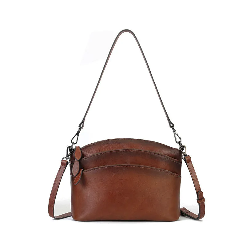 Vintage Cowhide Commuter Crossbody Bag sold by superladystar product image thumbnail 2