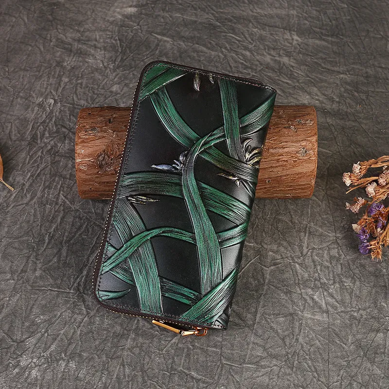 Vintage Stylish Embossed Leather Wallet sold by superladystar