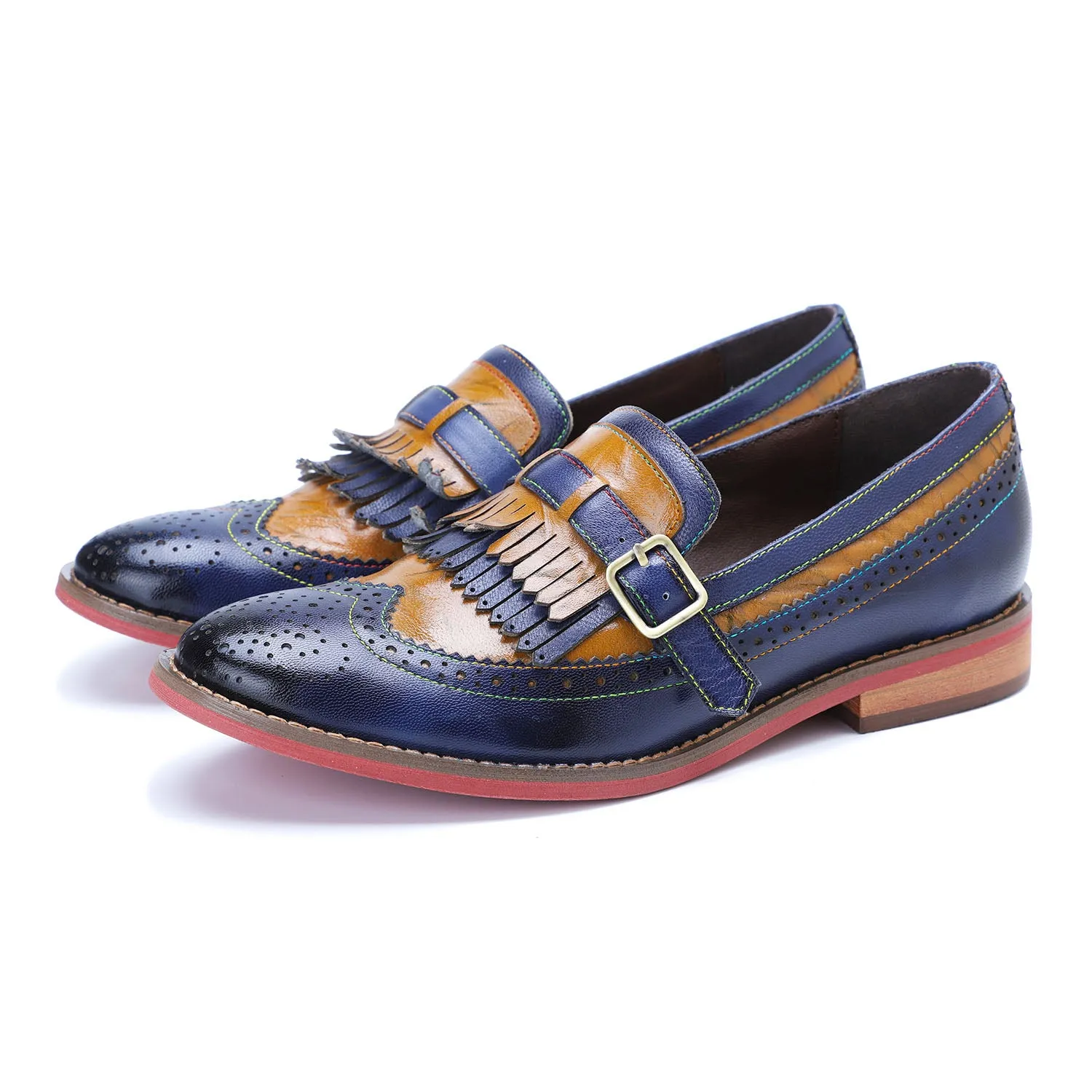 Tassel Mixed Colors Slip-On Flat Shoes sold by superladystar