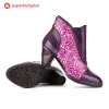 Embossed Floral Elegance Ankle Boots sold by superladystar