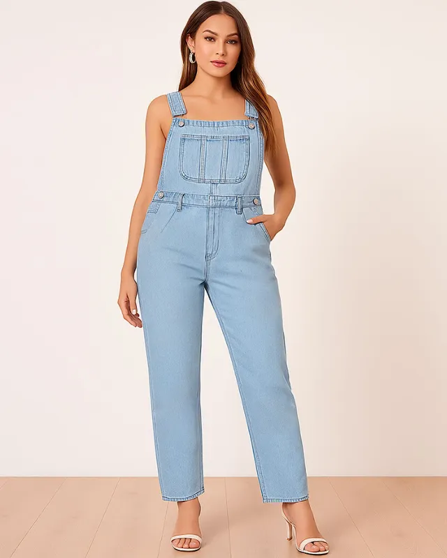 Sleeveless Denim One-Pieces sold by superladystar