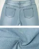 Denim Floral Casual Pants sold by superladystar