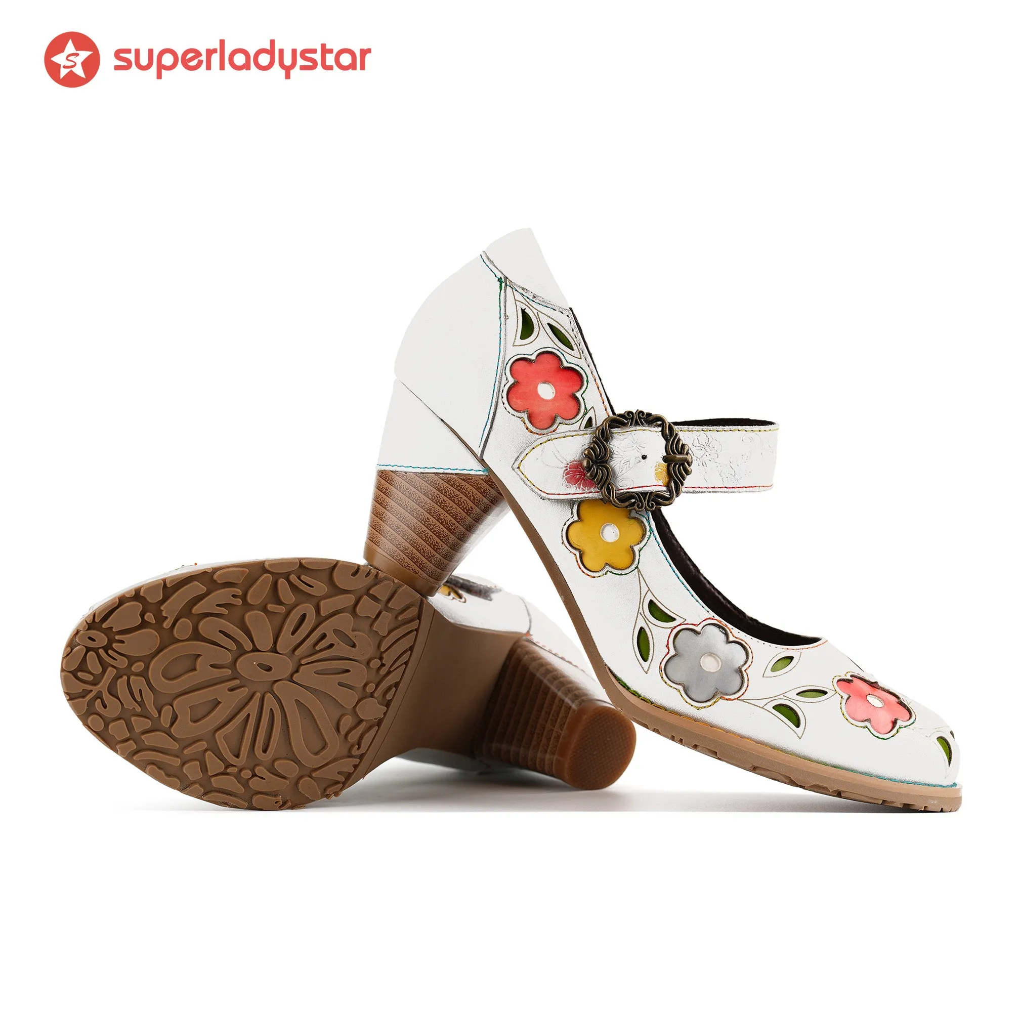 Retro Blossom Elegant Pumps sold by superladystar product image thumbnail 4