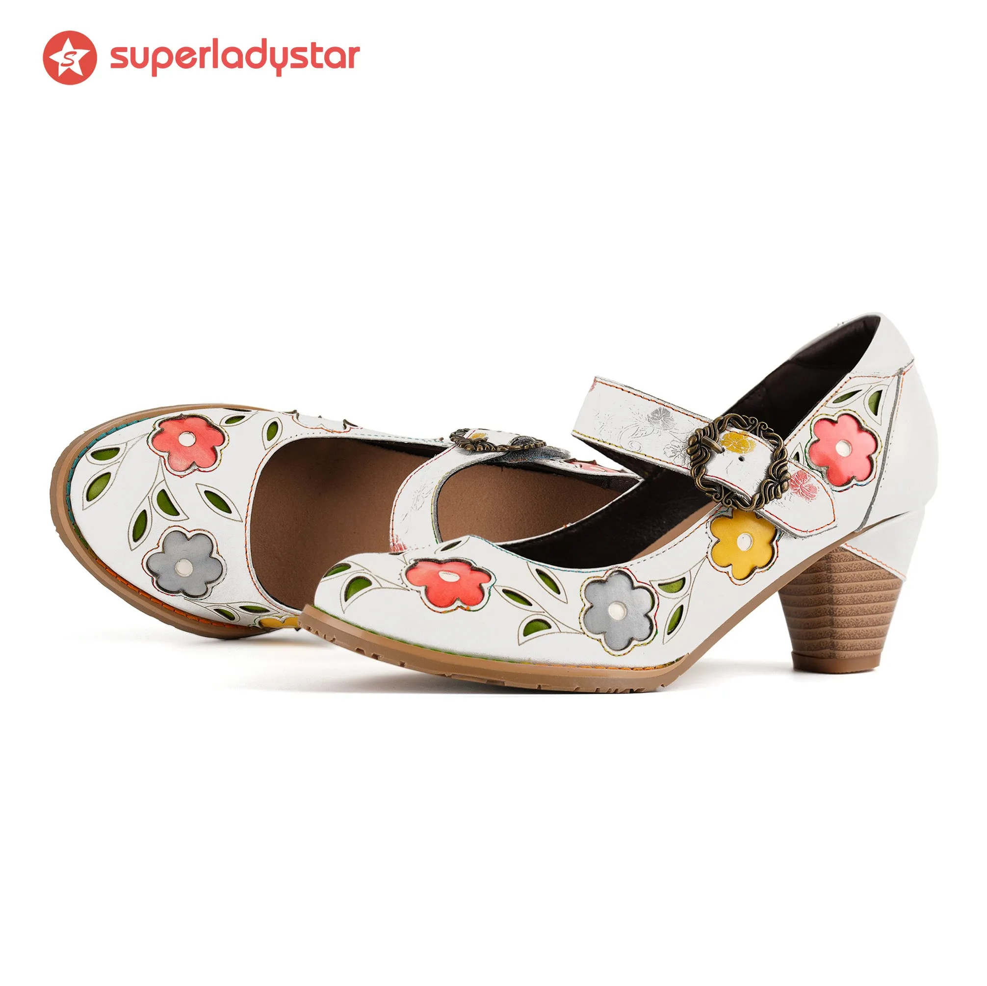 Retro Blossom Elegant Pumps sold by superladystar product image thumbnail 2
