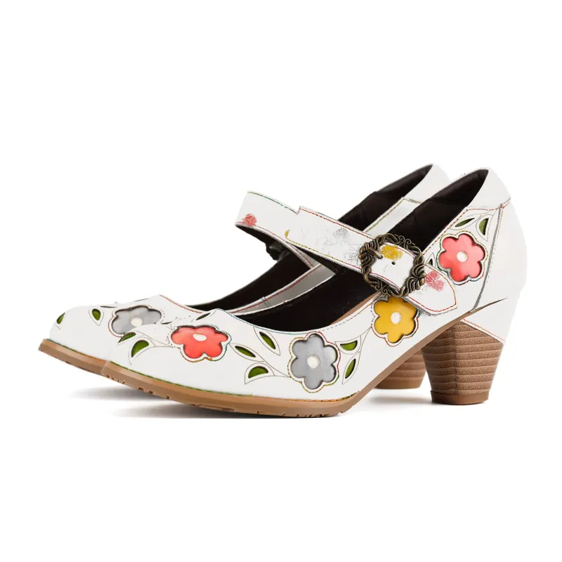 Retro Blossom Elegant Pumps sold by superladystar