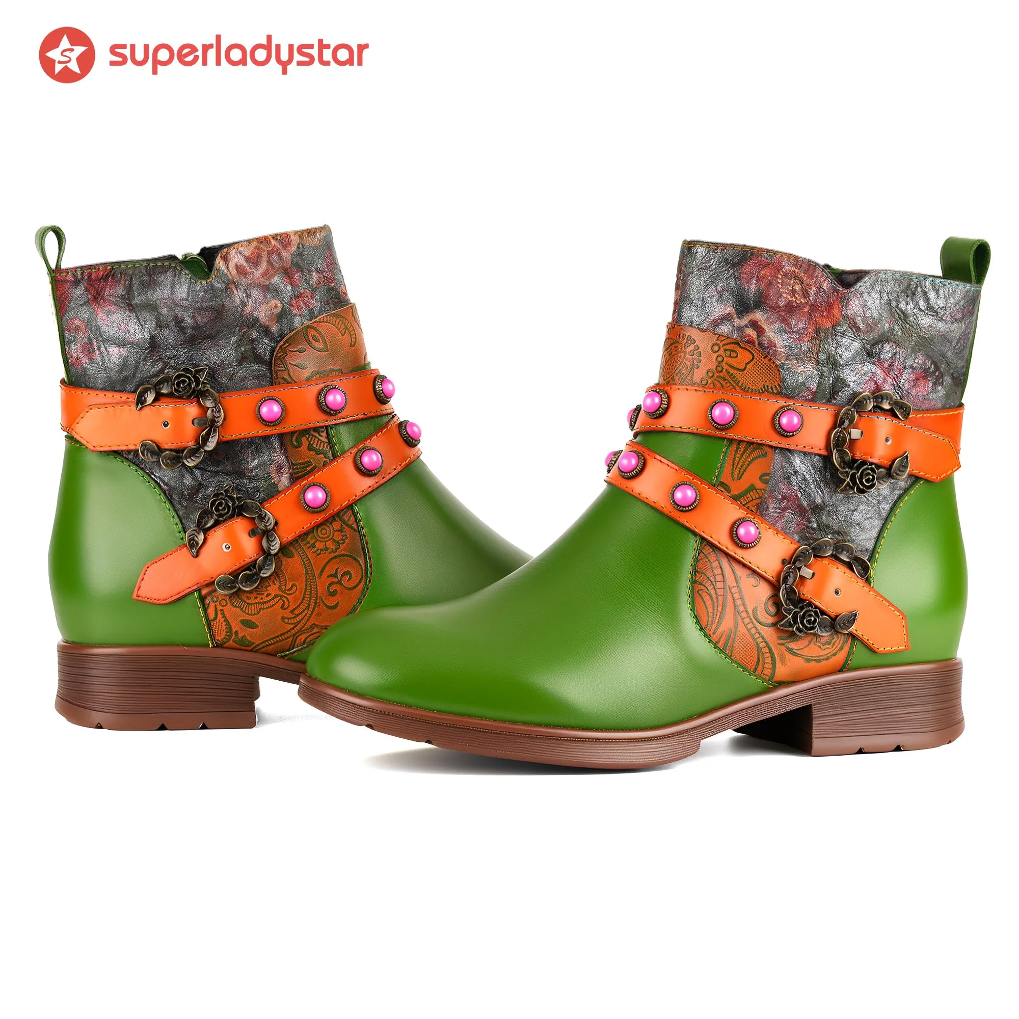 Bohemian Bloom Ankle Boots sold by superladystar product image thumbnail 5