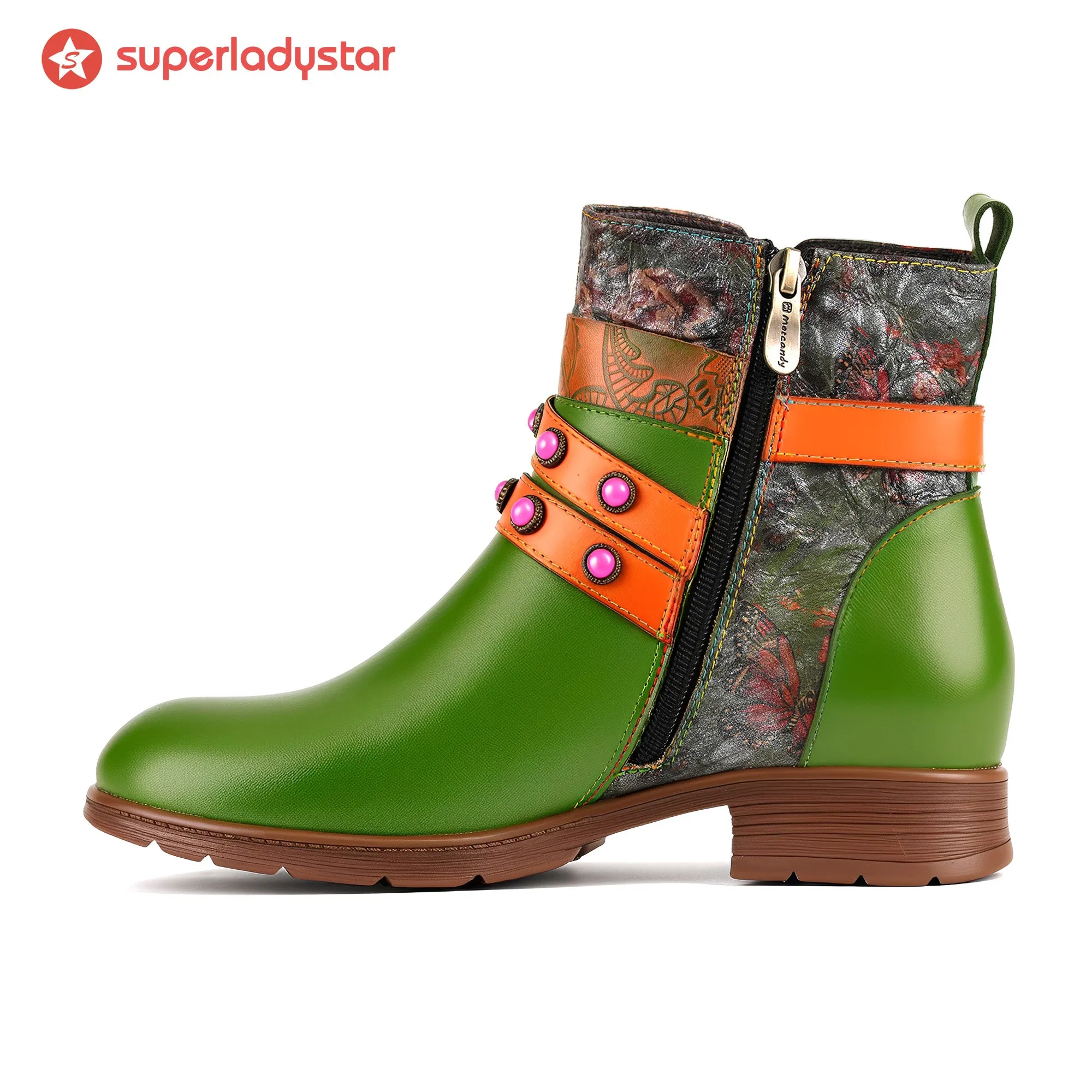 Bohemian Bloom Ankle Boots sold by superladystar product image thumbnail 4