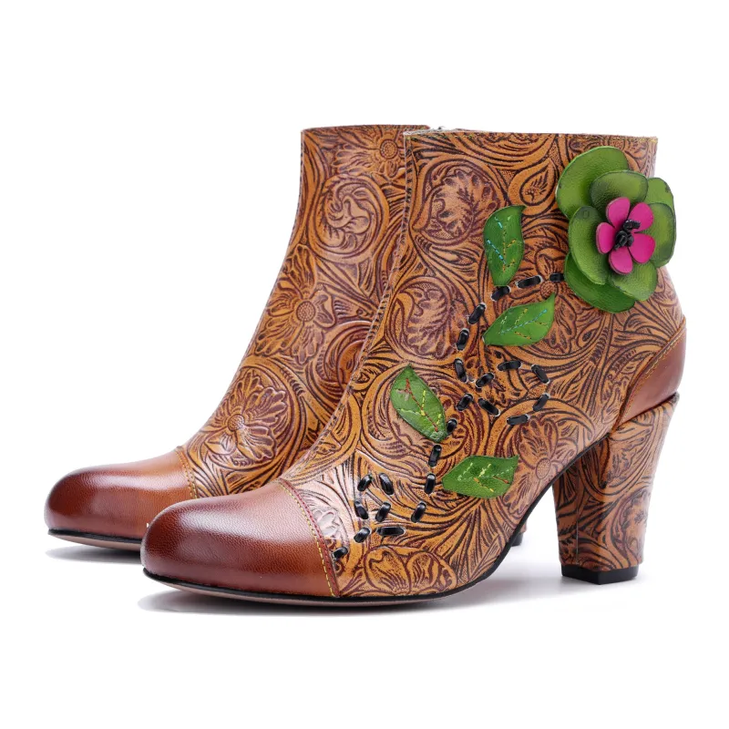 Vintage Garden Ankle Boots sold by superladystar