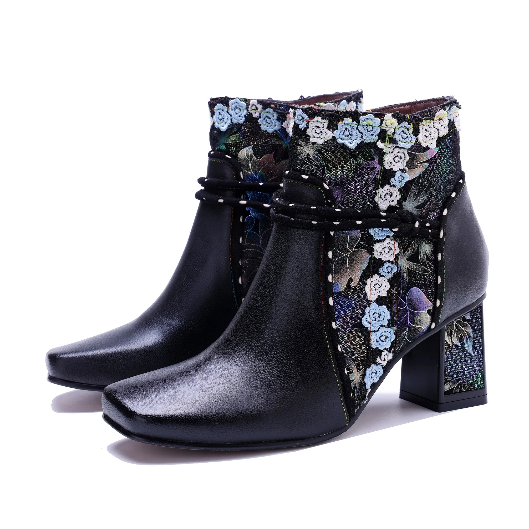 Midnight Bloom Ankle Boots sold by superladystar