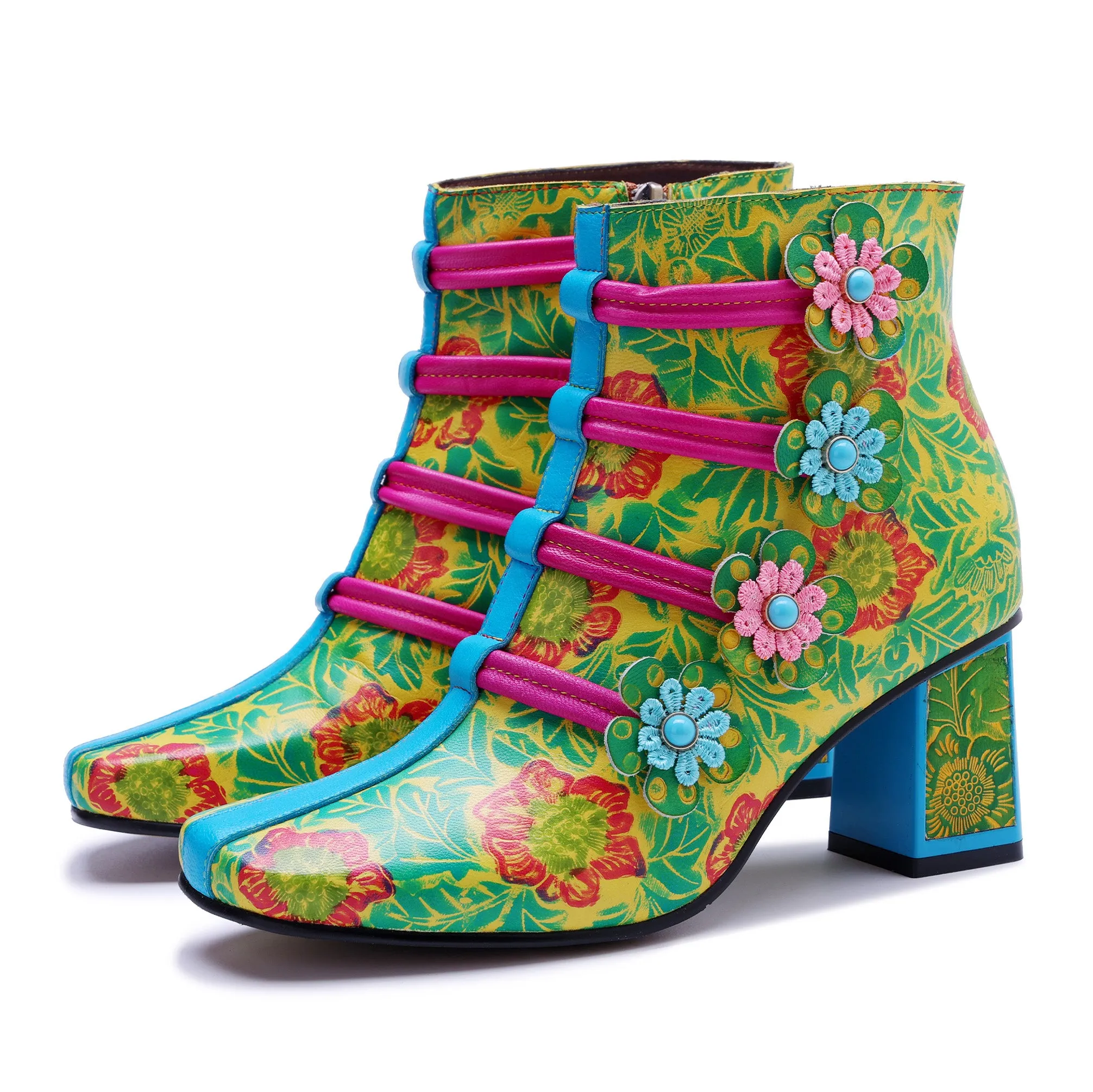 Bloom Fantasy Ankle Boots sold by superladystar