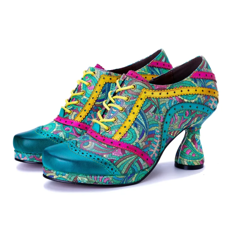 Vintage Viva Color Carnival Pumps made by superladystar
