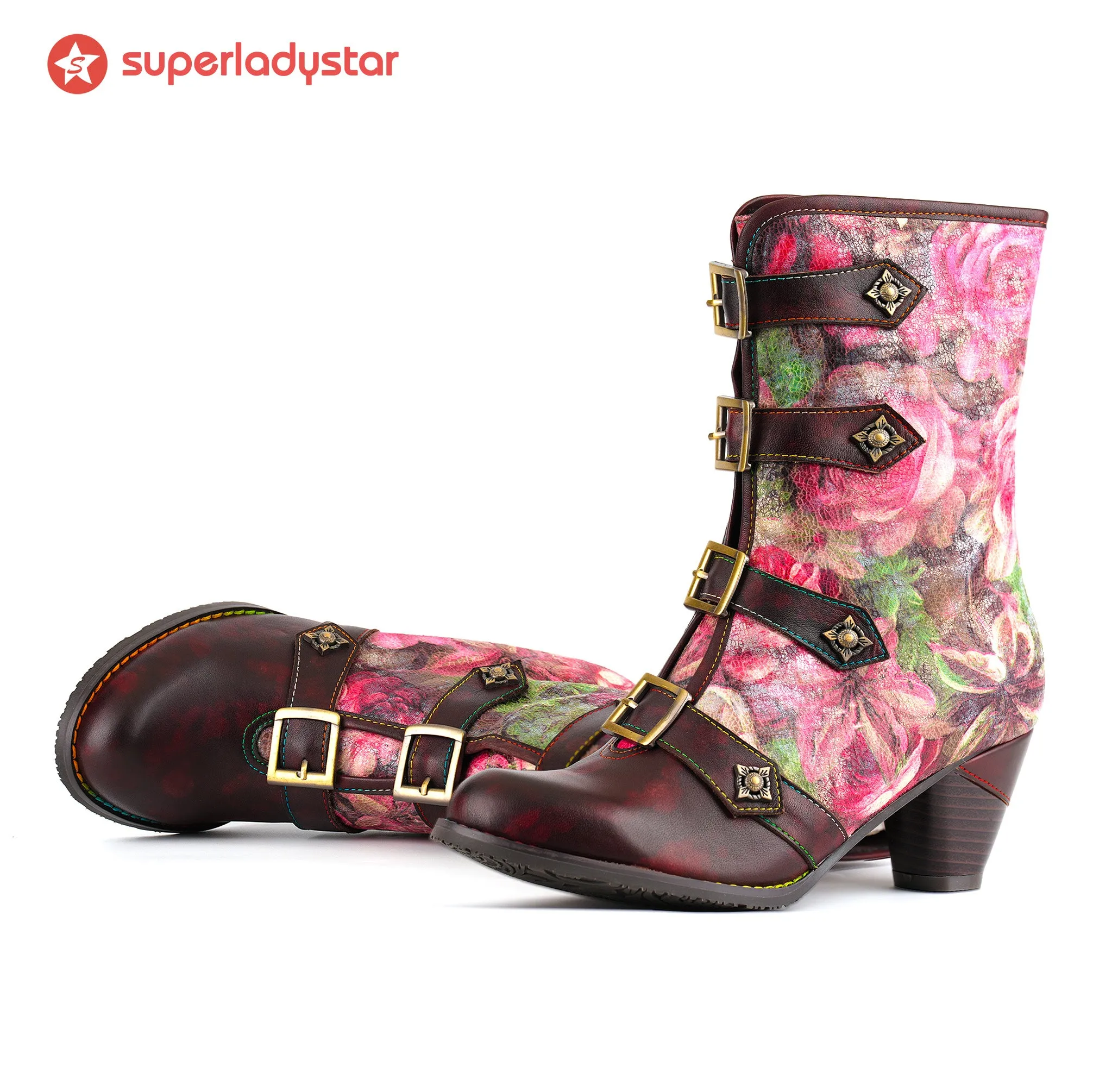 Rose Garden Buckle Boots sold by superladystar product image thumbnail 4