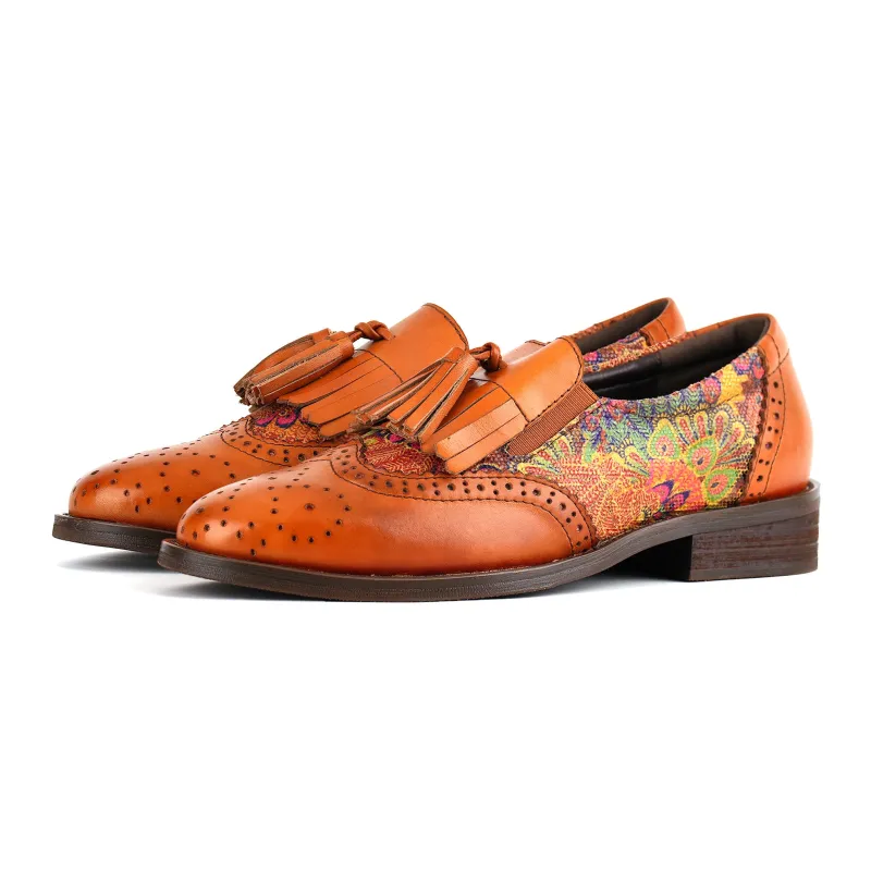 Sunset Flora Tassel Flat Shoes(Pre-order) sold by superladystar