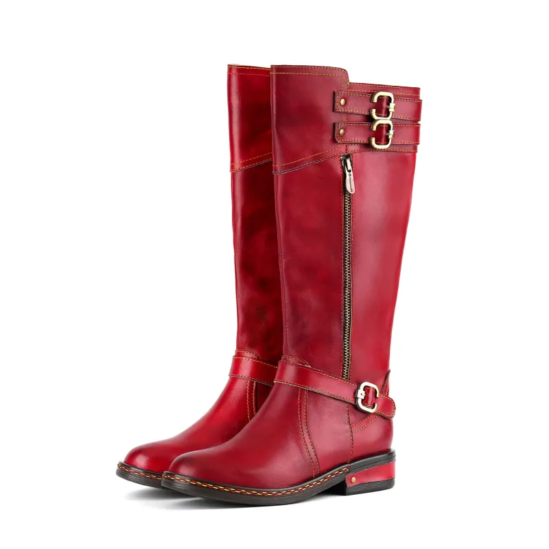 Scarlet Charm Buckle Boots sold by superladystar