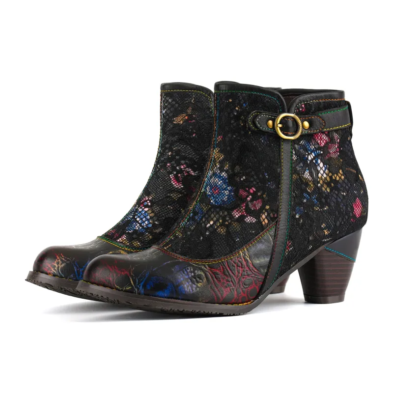 Grace Midnight Lace Ankle Boots sold by superladystar