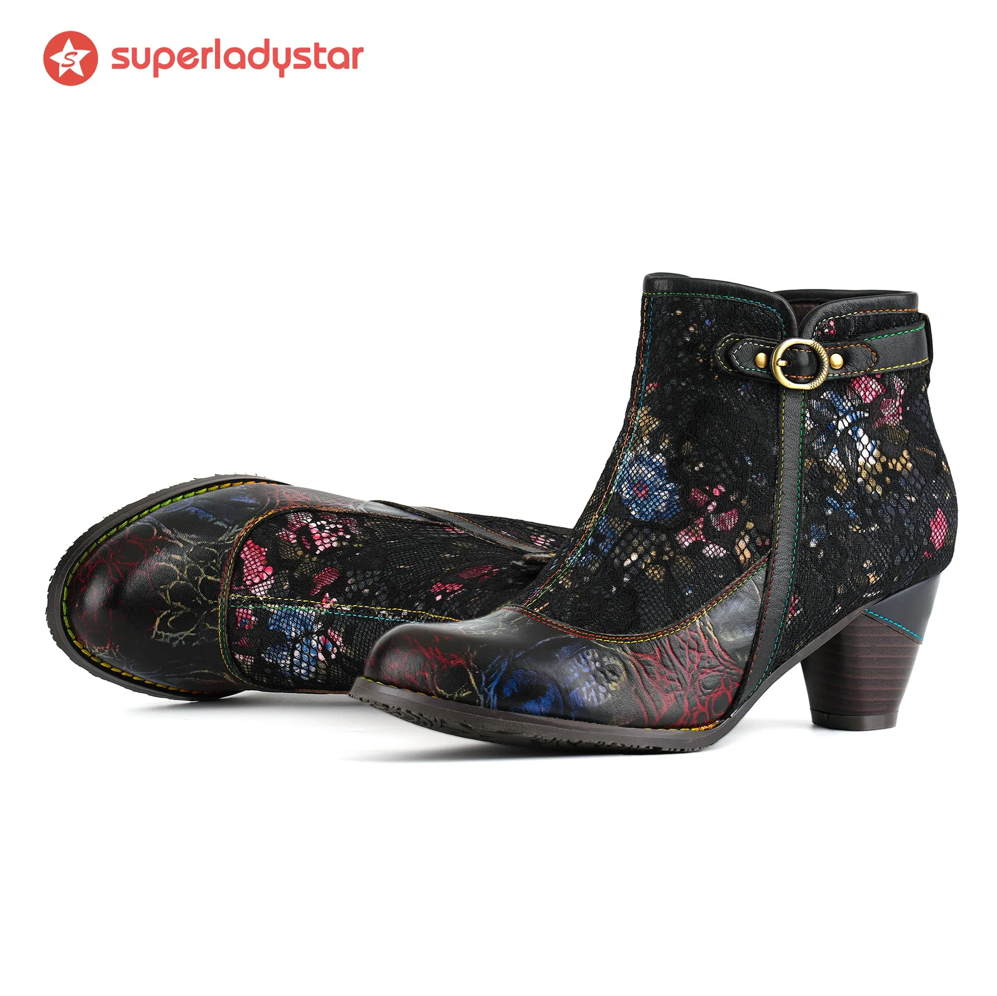 Grace Midnight Lace Ankle Boots sold by superladystar product image thumbnail 2