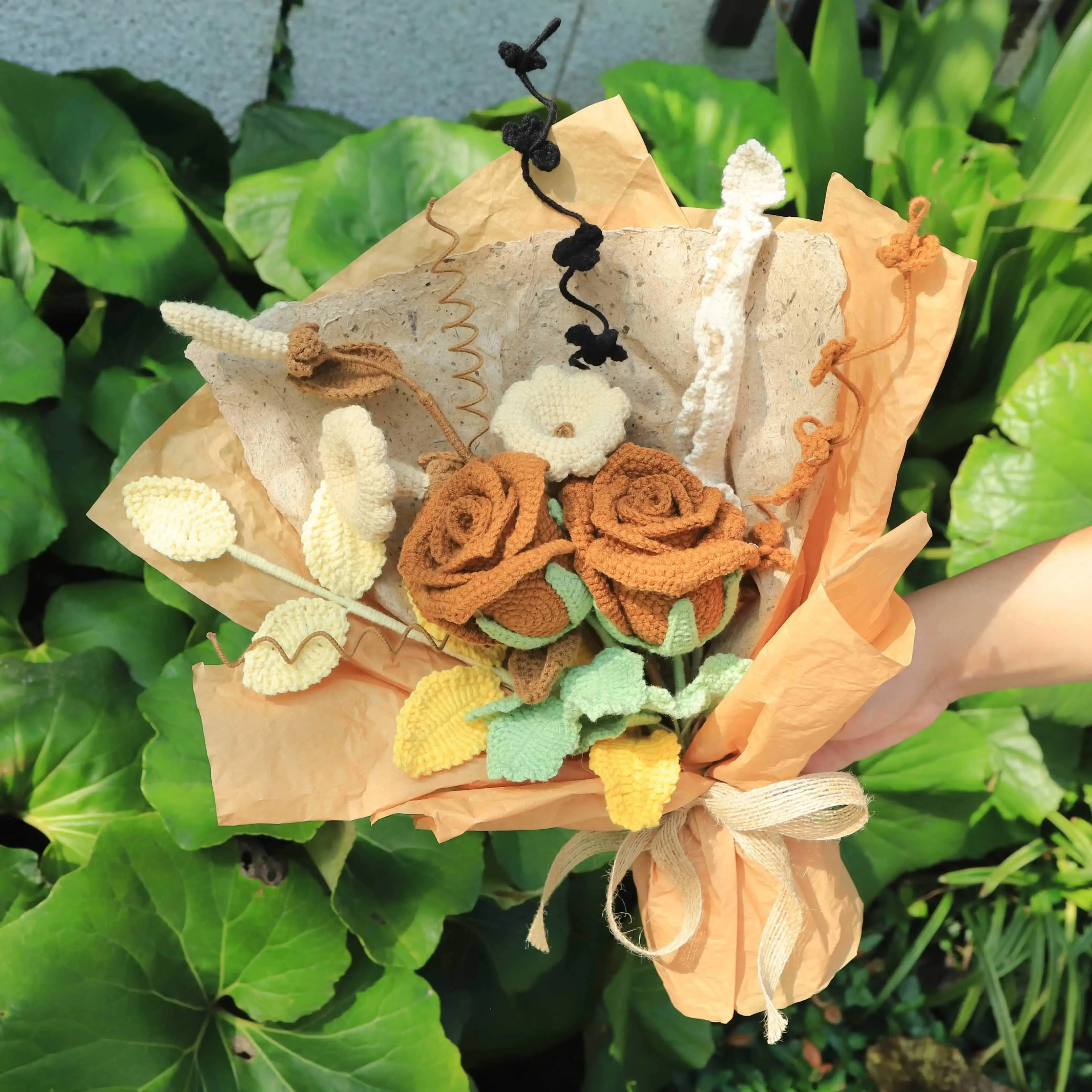 Handmade Knitted Vintage Bouquet sold by superladystar product image thumbnail 2