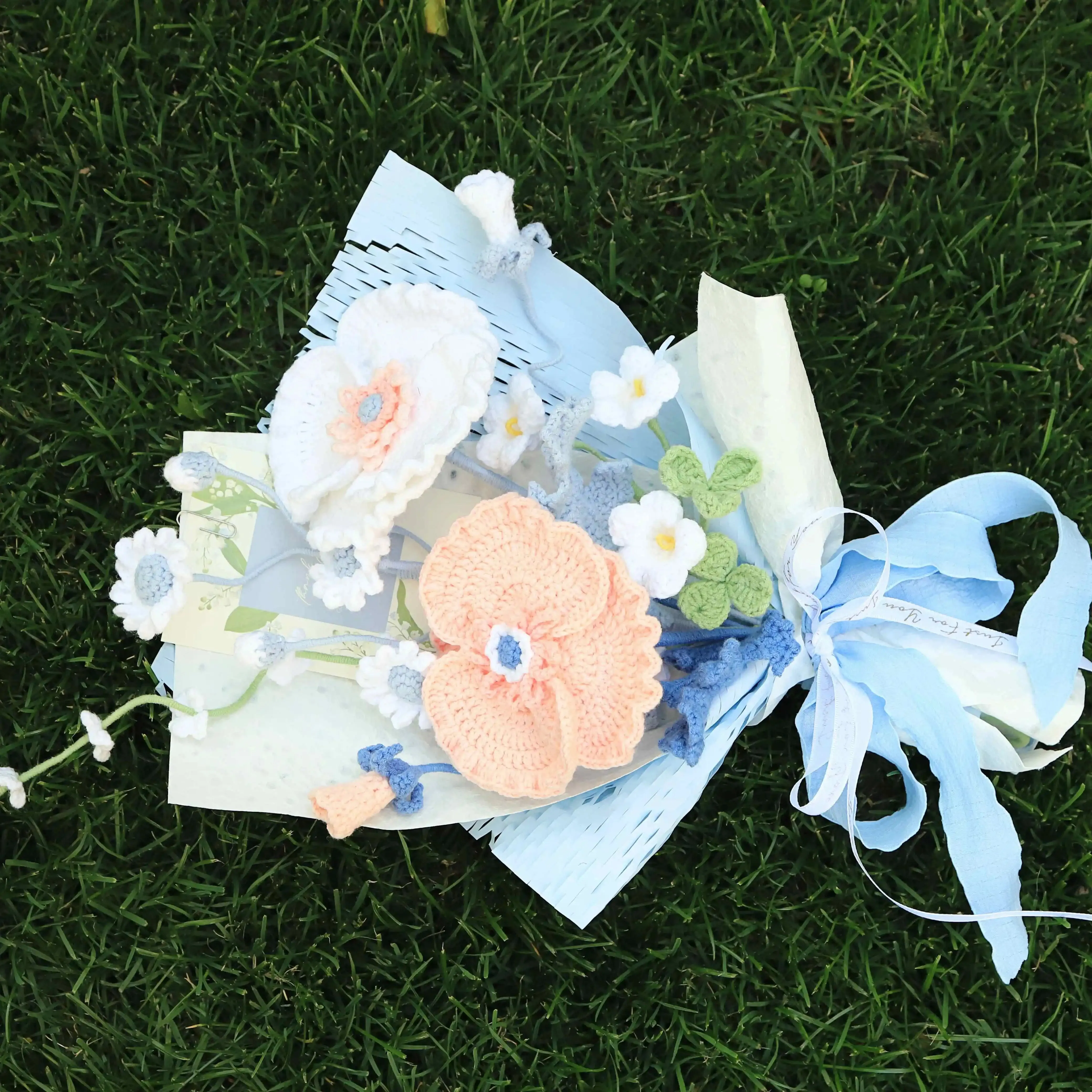 Handmade Poppyr Knitted Bouquet sold by superladystar product image thumbnail 5