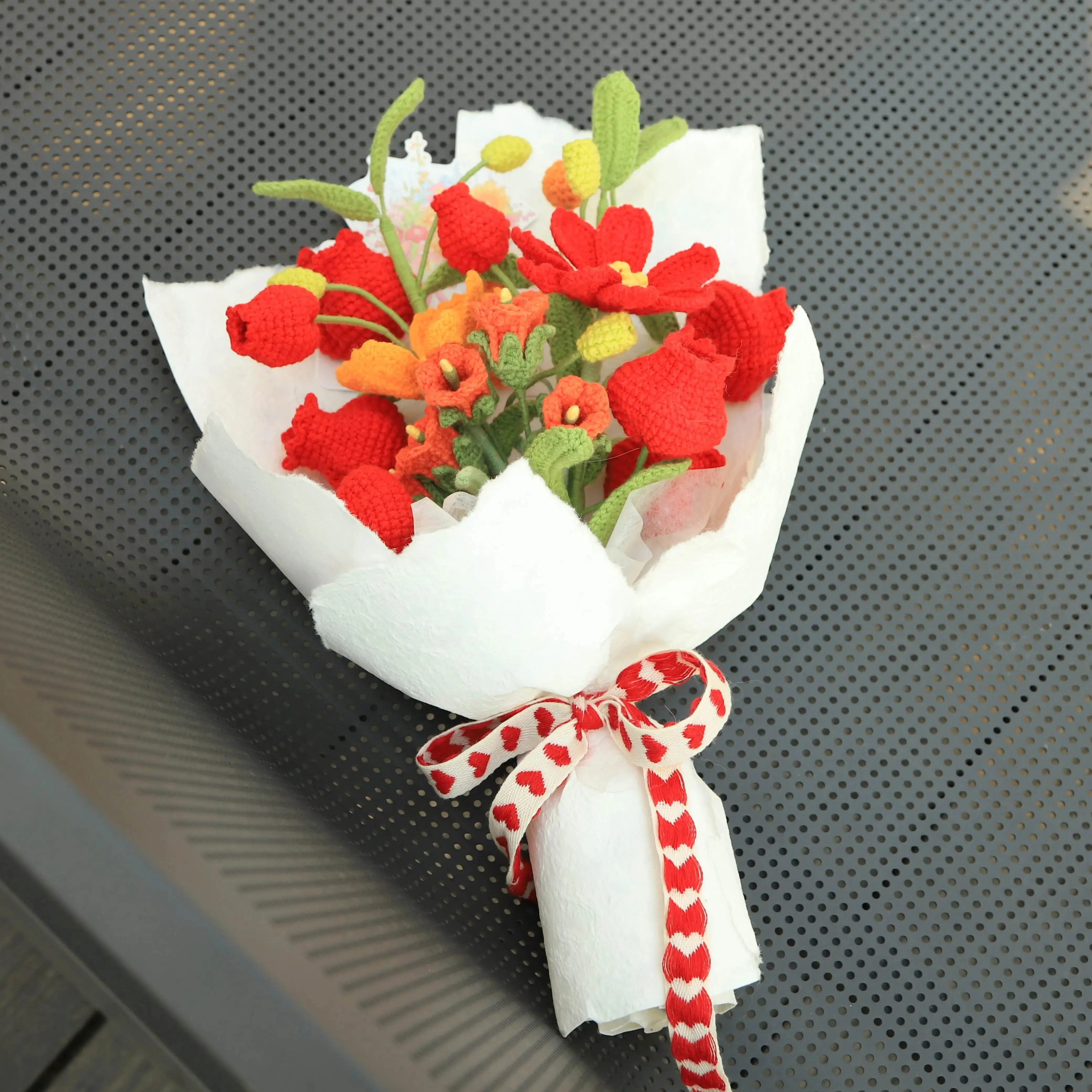 Handmade Vintage Knitted Bouquet sold by superladystar product image thumbnail 3