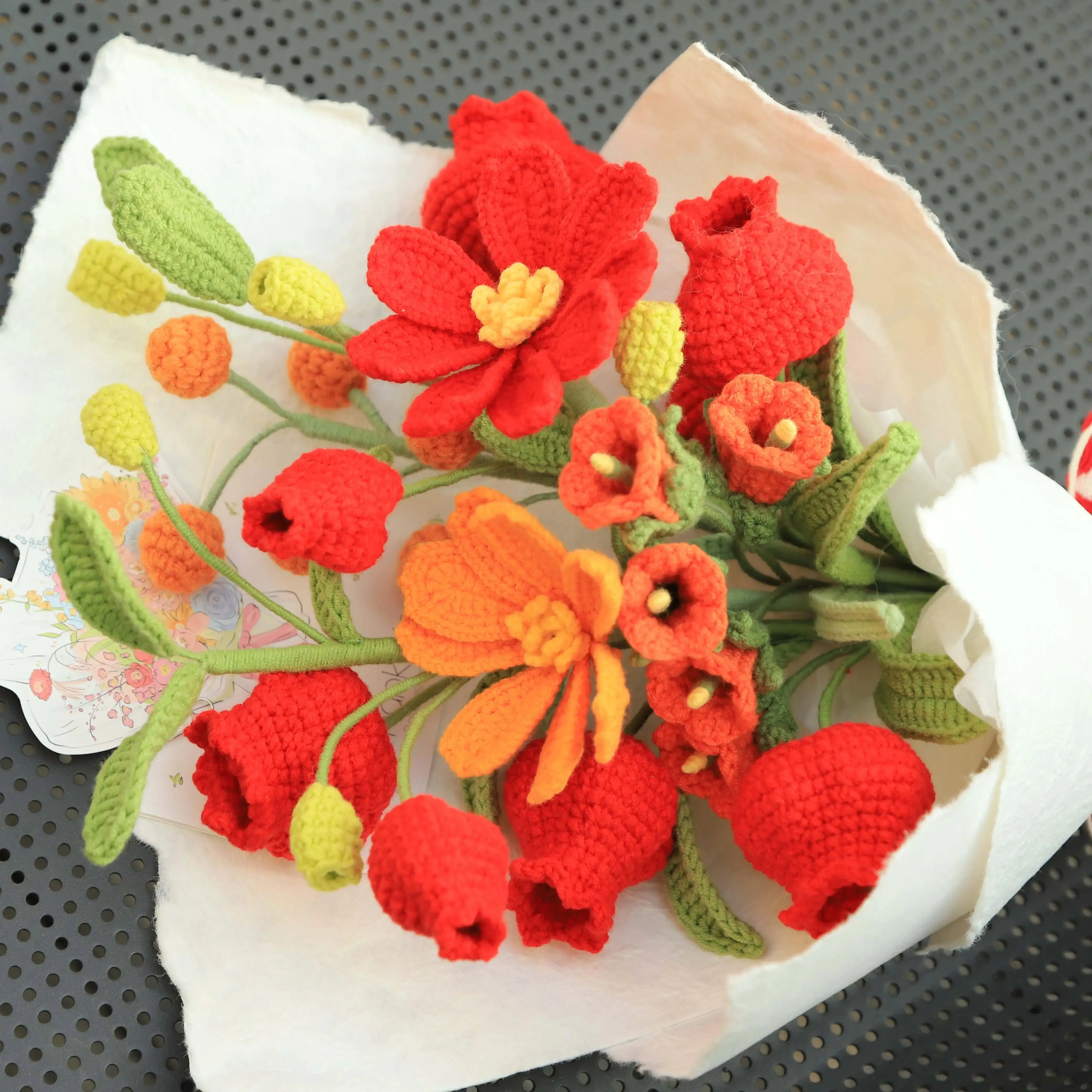 Handmade Vintage Knitted Bouquet sold by superladystar product image thumbnail 4