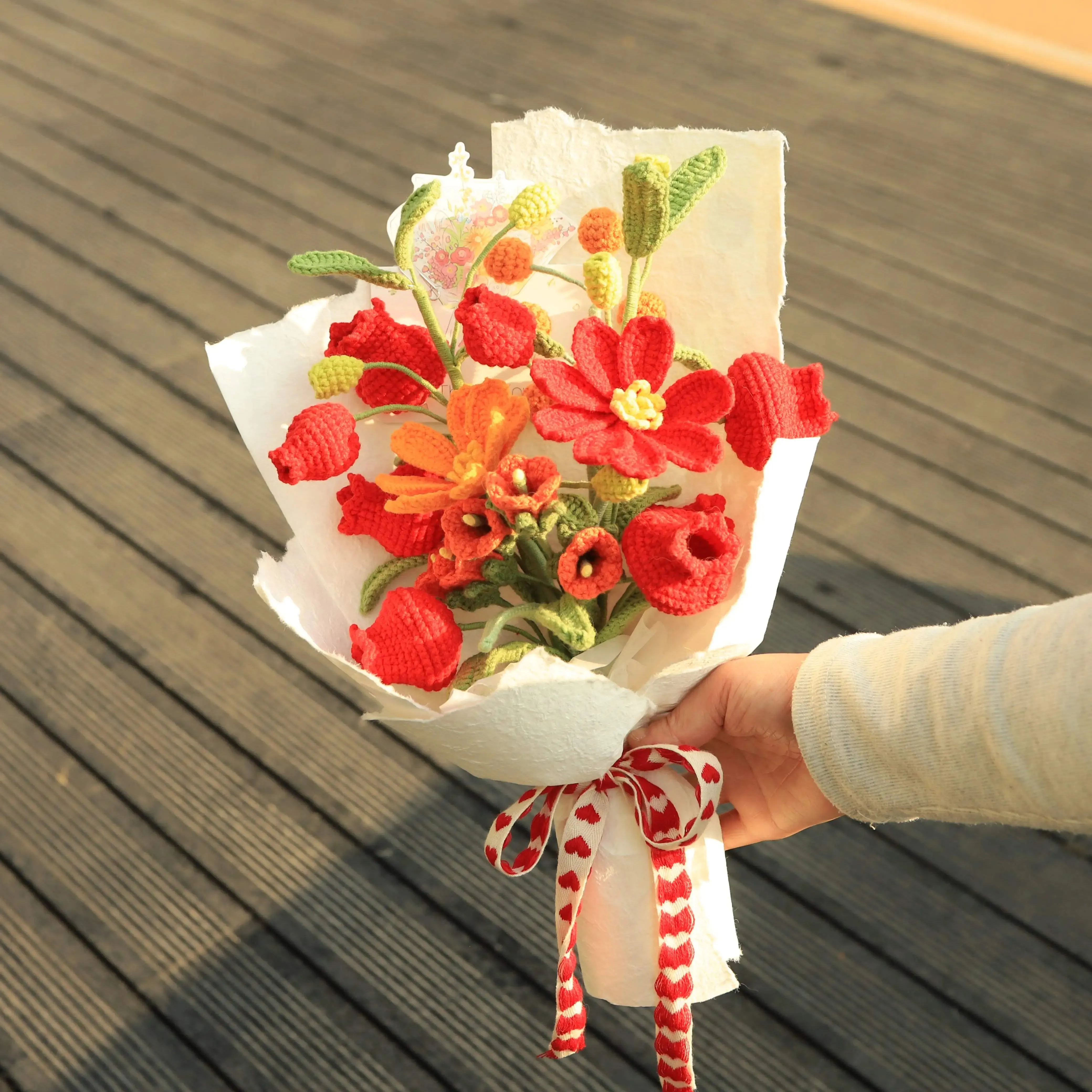 Handmade Vintage Knitted Bouquet sold by superladystar product image thumbnail 5