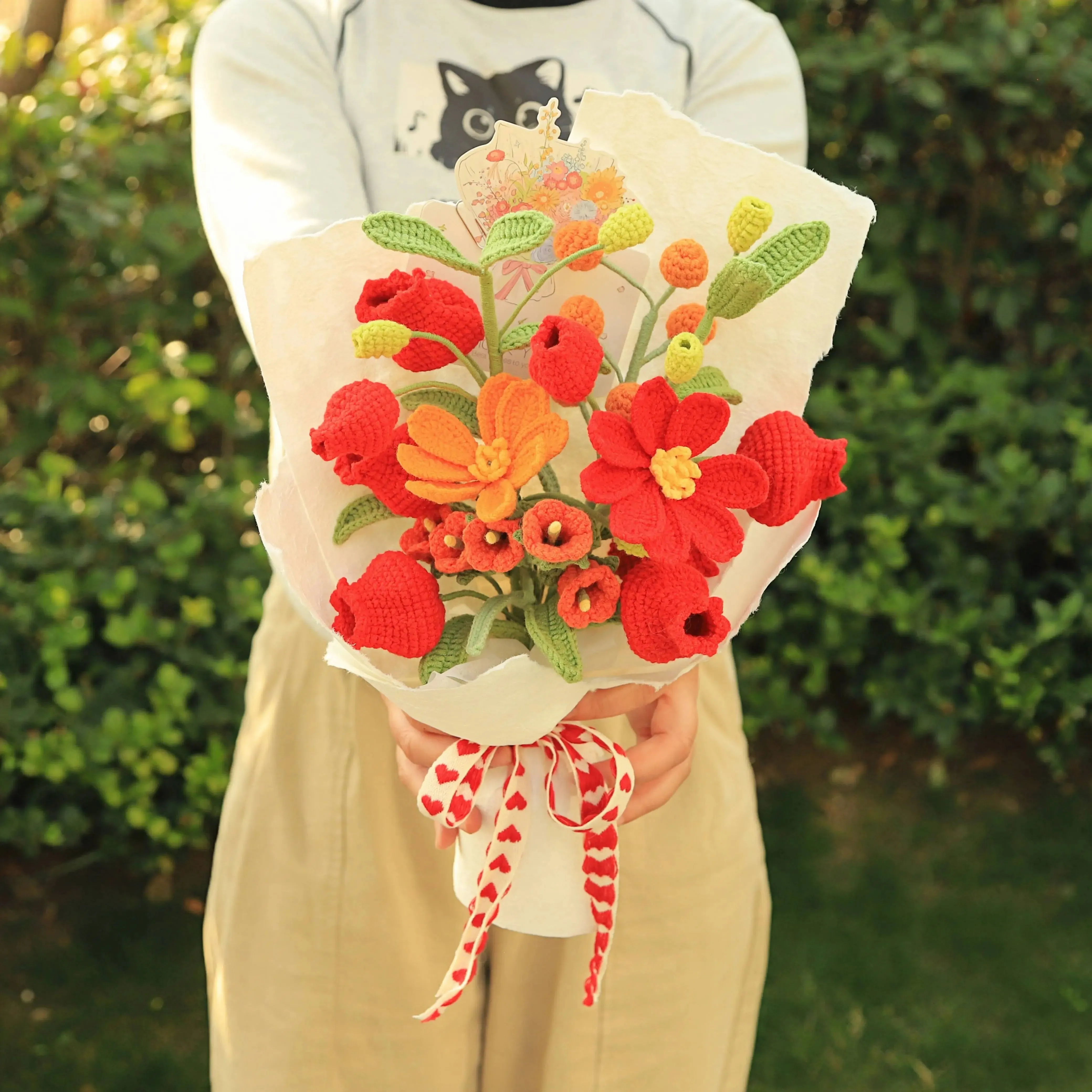 Handmade Vintage Knitted Bouquet sold by superladystar product image thumbnail 2