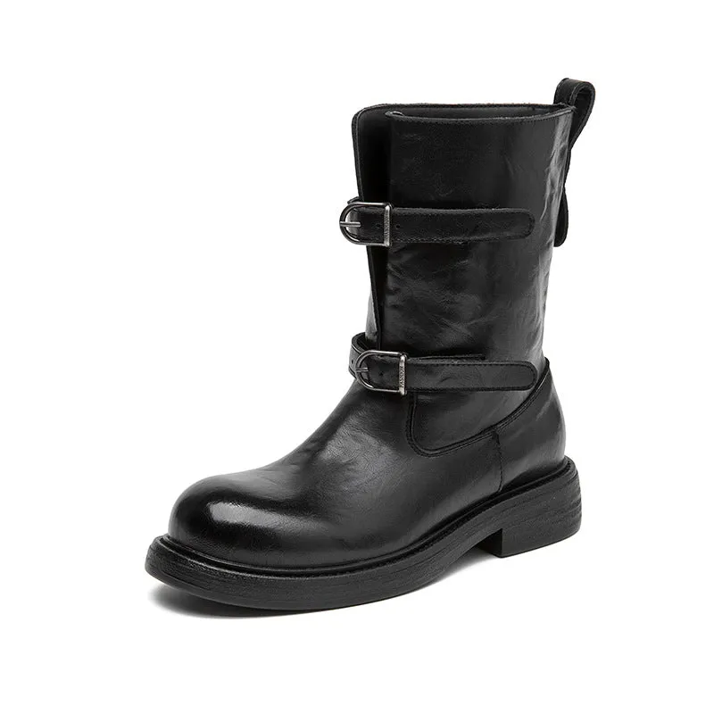 Handmade Classic Rider Mid-Calf Boots sold by superladystar