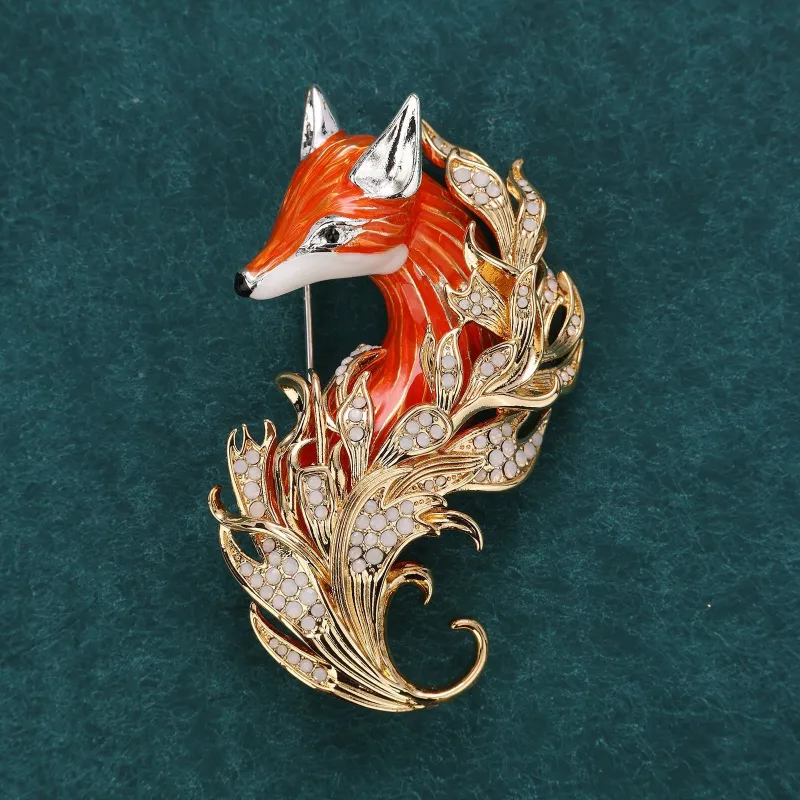 Fashionable Fox Brooch sold by superladystar
