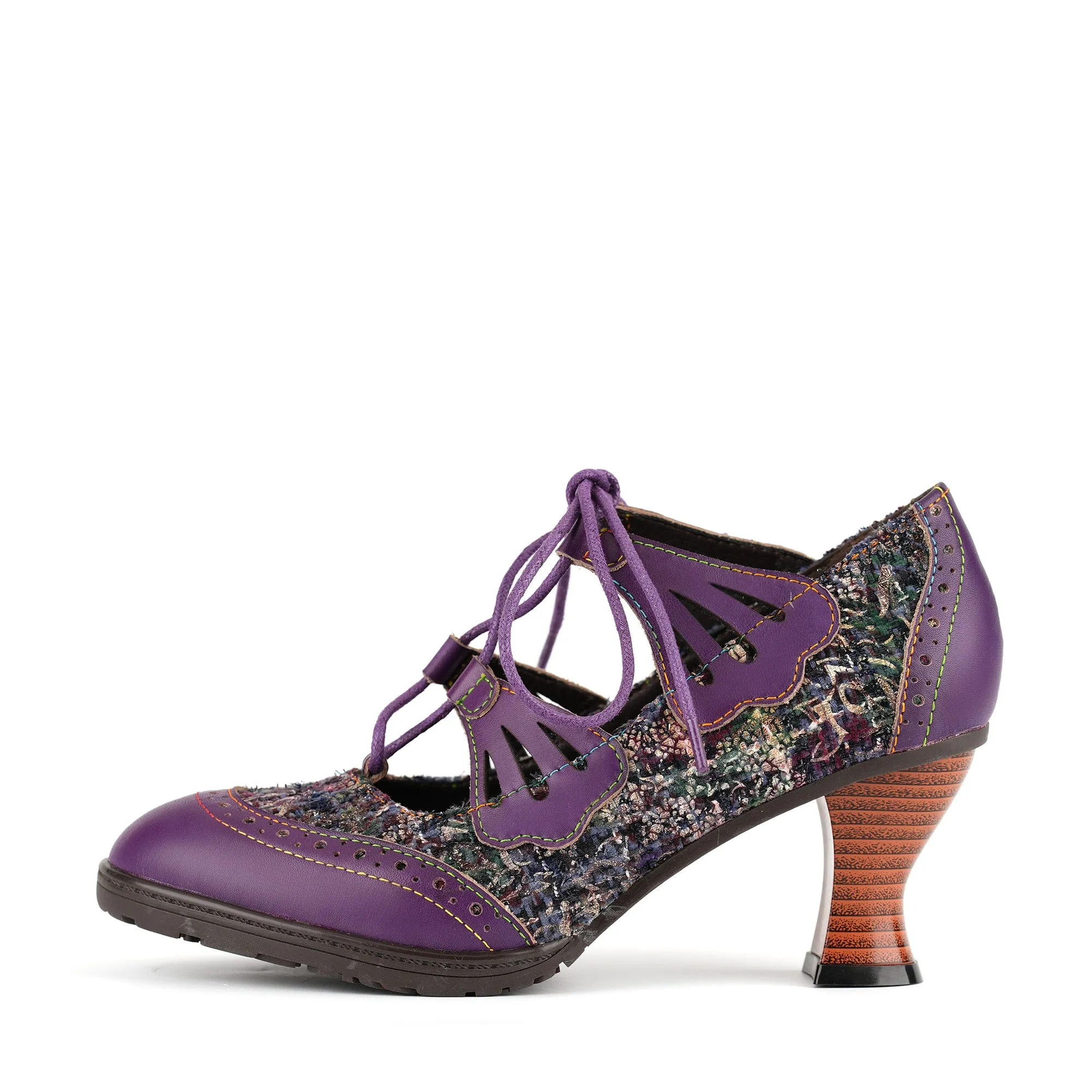 Vintage Charm Lace-Up Pumps sold by superladystar