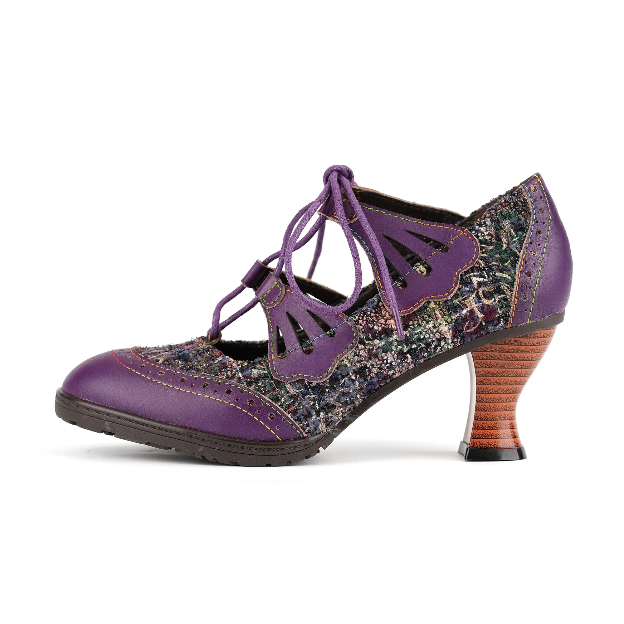 Vintage Charm Lace-Up Pumps sold by superladystar product image thumbnail 5