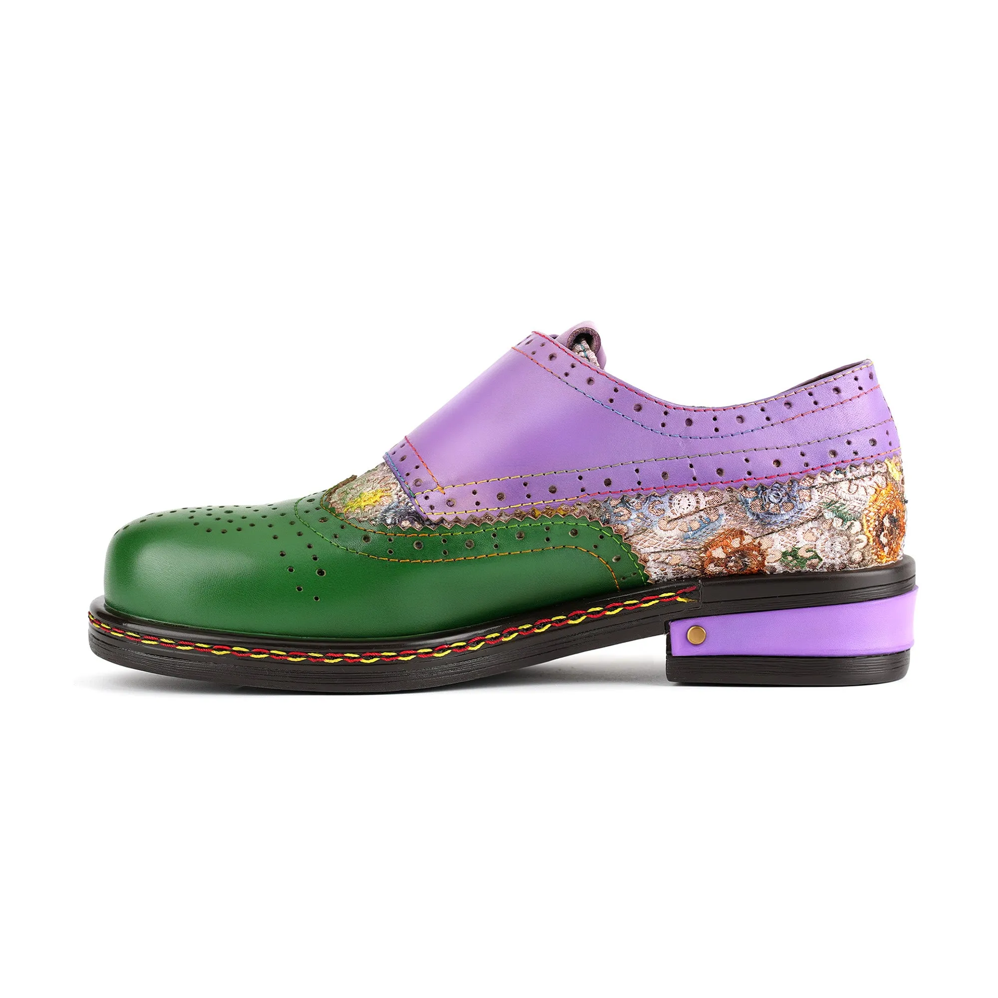 Colorblock Mary Jane Oxford Flat Shoes sold by superladystar product image thumbnail 5