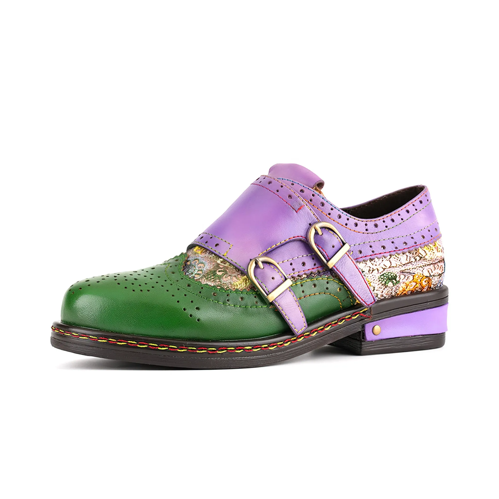 Colorblock Mary Jane Oxford Flat Shoes sold by superladystar product image thumbnail 4