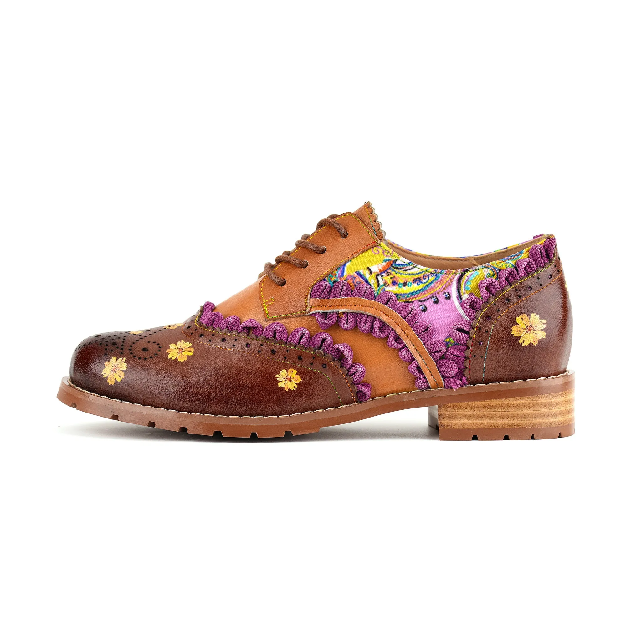 Colorful Bohemian Oxford Shoes sold by superladystar product image thumbnail 2