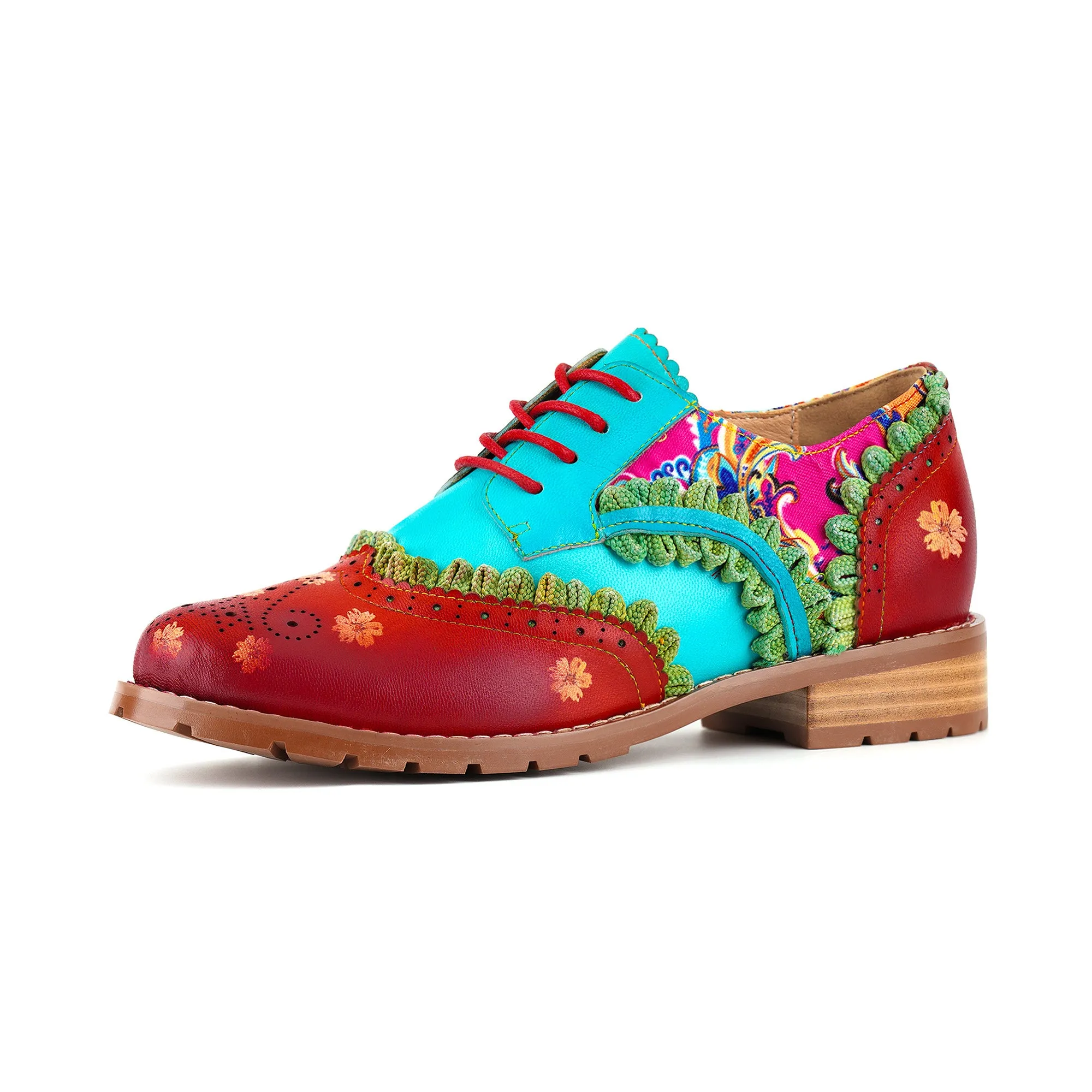 Colorful Bohemian Oxford Shoes sold by superladystar product image thumbnail 5