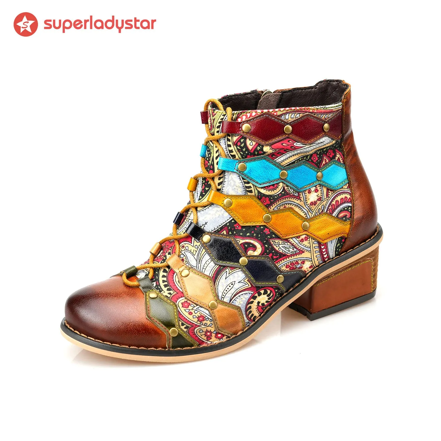 Vintage Handmade Romantic Exquisite Ankle Boots sold by superladystar product image thumbnail 5