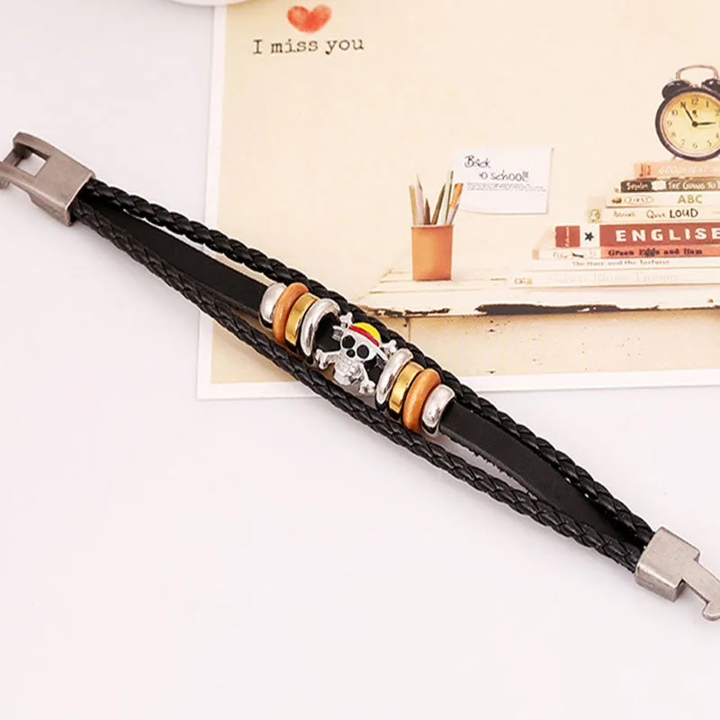 Handmade Weaving Three Laps Vogue Bracelet Hand Strap sold by superladystar product image thumbnail 2