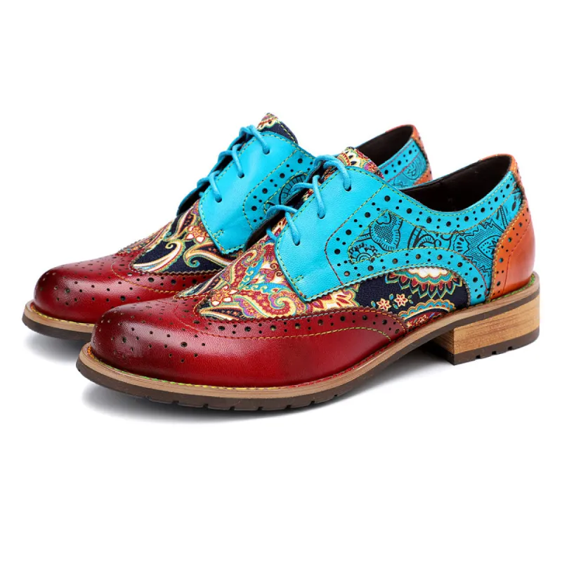 Bohemian Handmade  Brogue Shoes sold by superladystar
