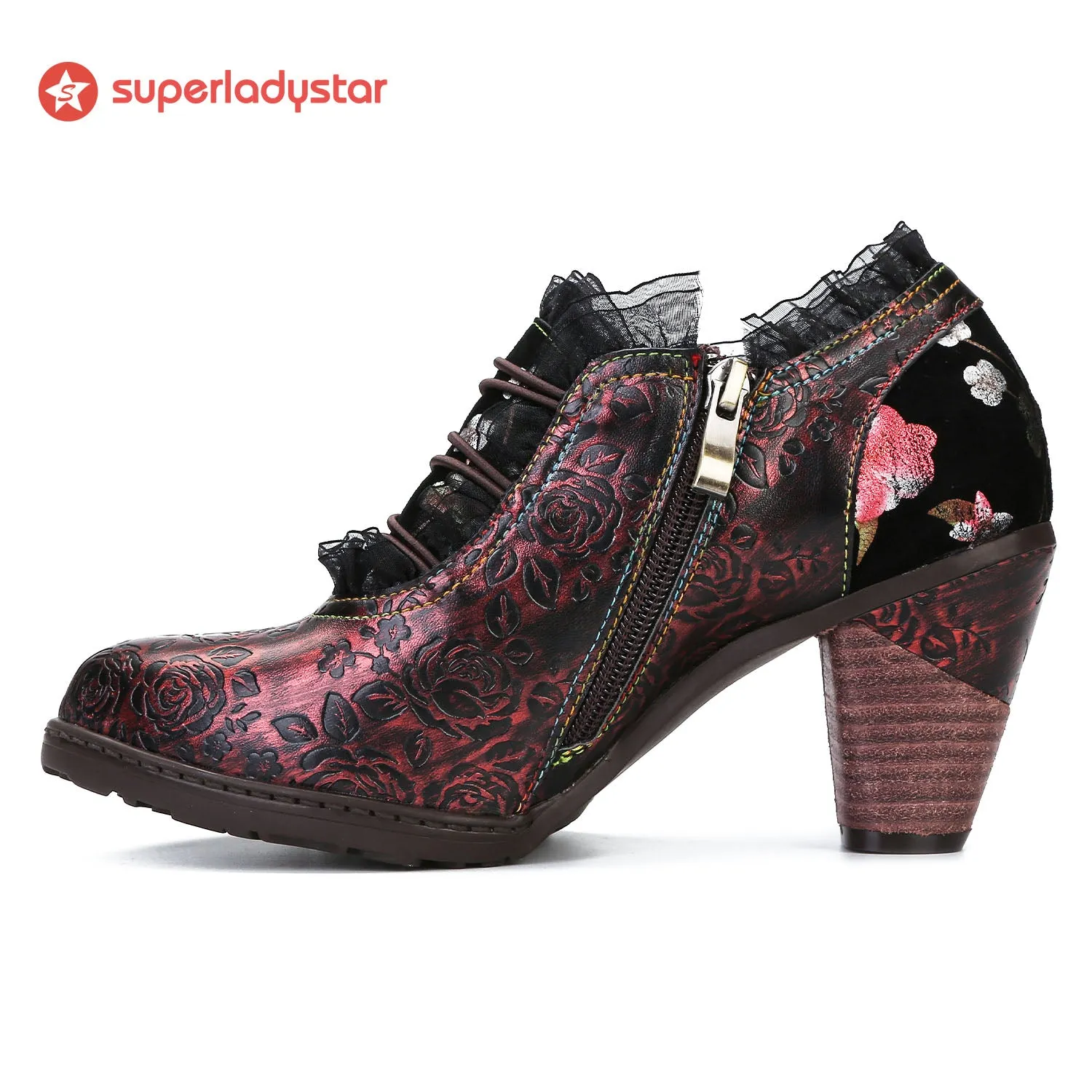 Retro Handmade Lace Classic Pumps sold by superladystar product image thumbnail 4