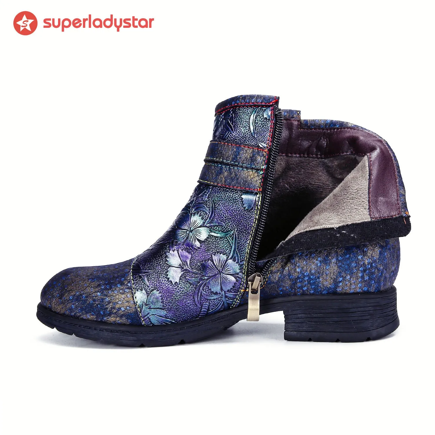 Vintage Handmade Embossed Dragonfly Flat Shoes sold by superladystar product image thumbnail 5