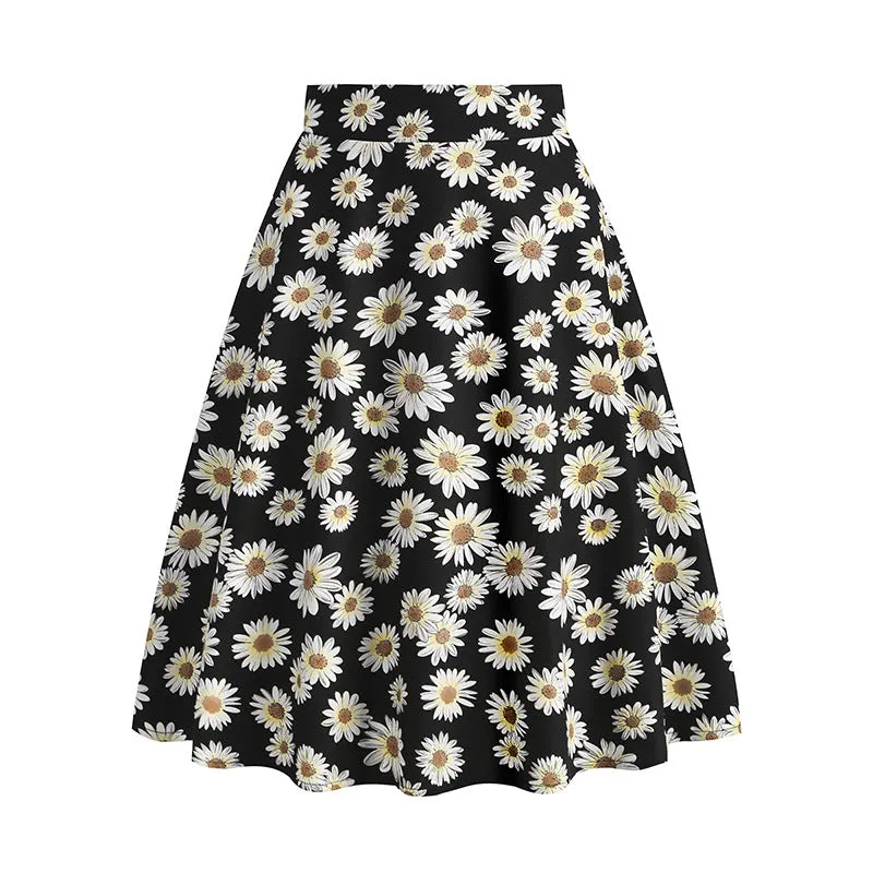 Vintage Printed Elegant Midi Skirt sold by superladystar product image thumbnail 5