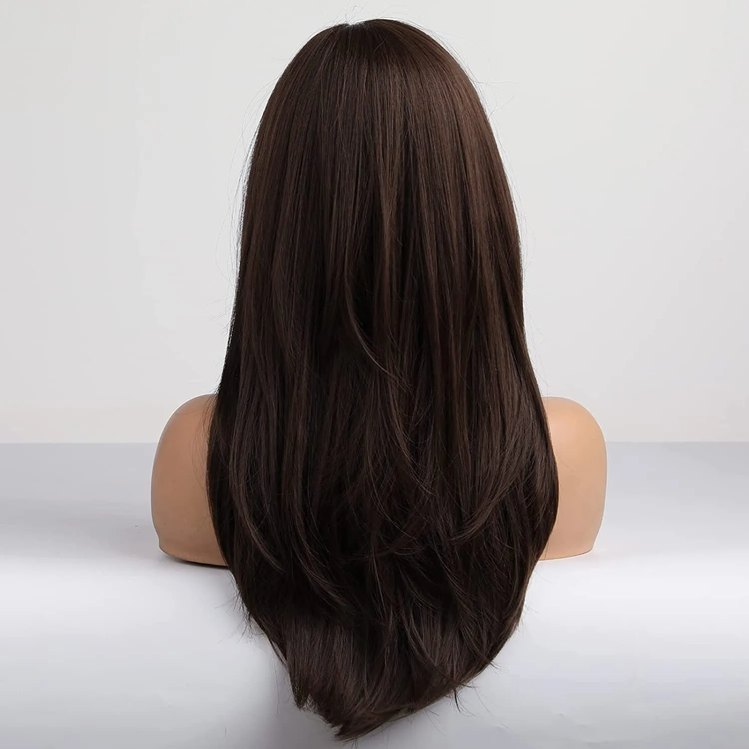 Rich Brown High-Temperature Synthetic Eight-Bangs Wig sold by superladystar product image thumbnail 5