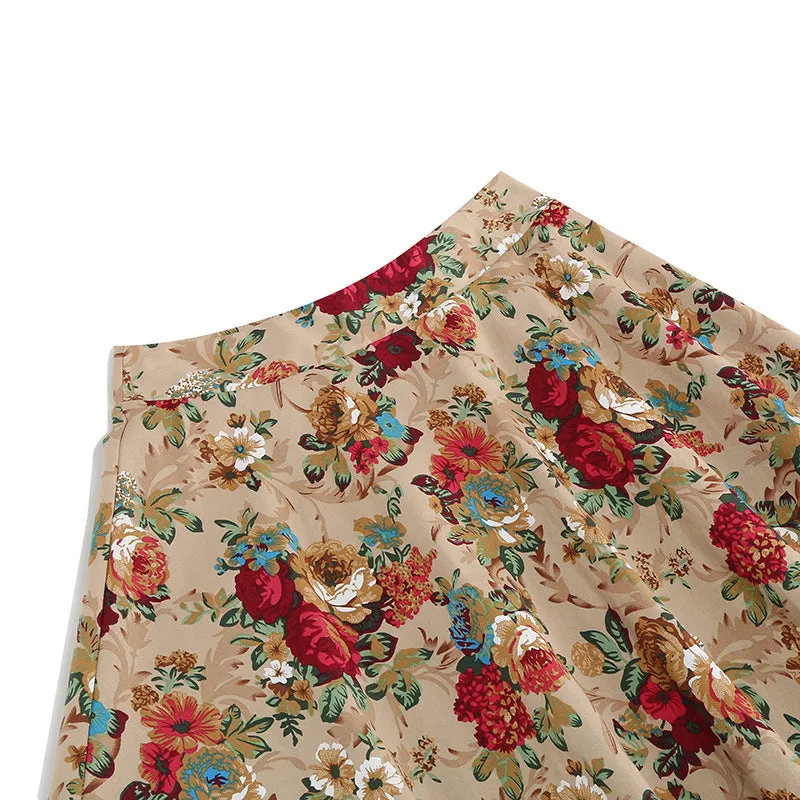 Vintage Printed Elegant Midi Skirt sold by superladystar product image thumbnail 3