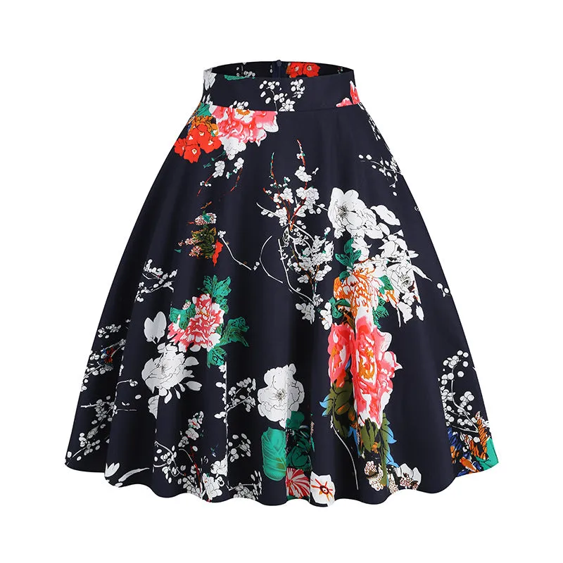 Vintage Printed Elegant Midi Skirt sold by superladystar product image thumbnail 5